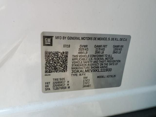 3GKALMEVXKL111933 GMC Terrain Sle