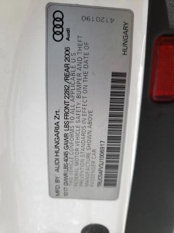 TRUC5AFV3J1006917 Audi TT