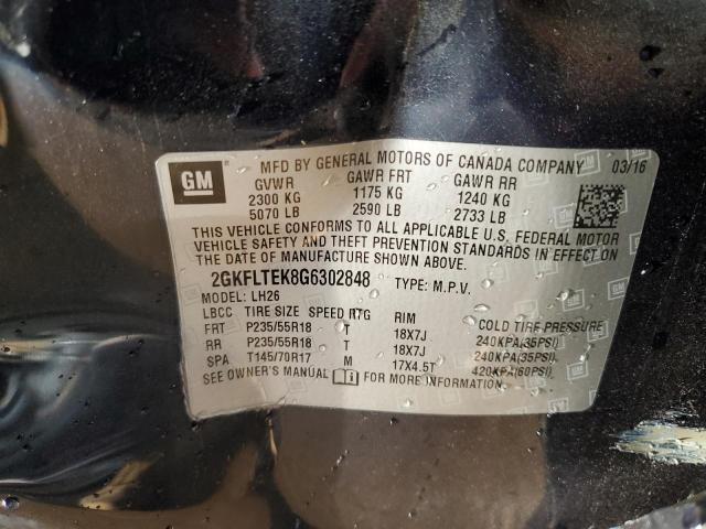 2GKFLTEK8G6302848 GMC Terrain Sle