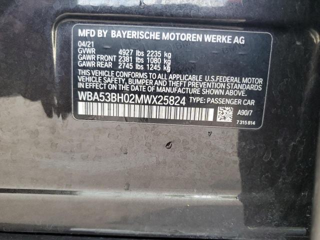 WBA53BH02MWX25824 BMW 530 I