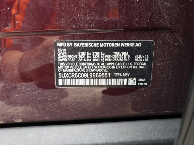 5UXCR6C09L9B69551 BMW X5 Xdrive40i