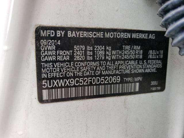 5UXWX9C52F0D52069 BMW X3 Xdrive28i