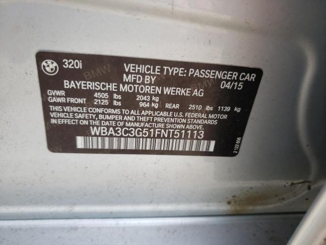 WBA3C3G51FNT51113 BMW 320 I Xdrive
