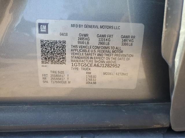 1GTG5CEA6J1282952 GMC CANYON SLE