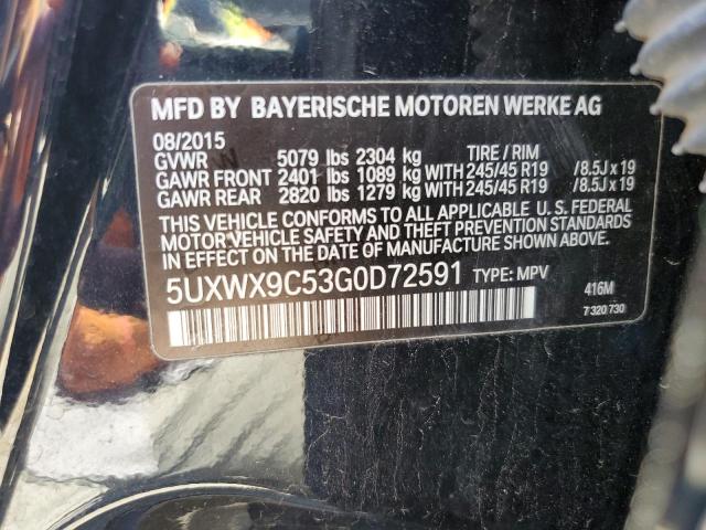 5UXWX9C53G0D72591 BMW X3 Xdrive28i
