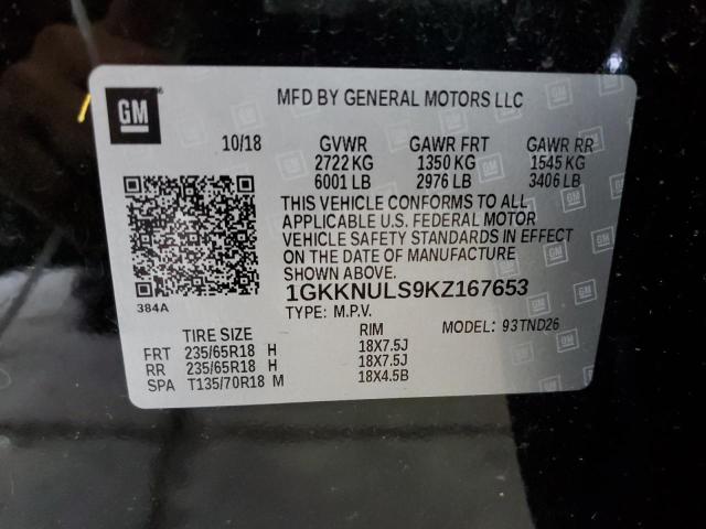 1GKKNULS9KZ167653 GMC Acadia Slt-1