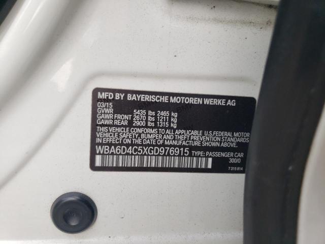 WBA6D4C5XGD976915 BMW 650 I Gran Coupe