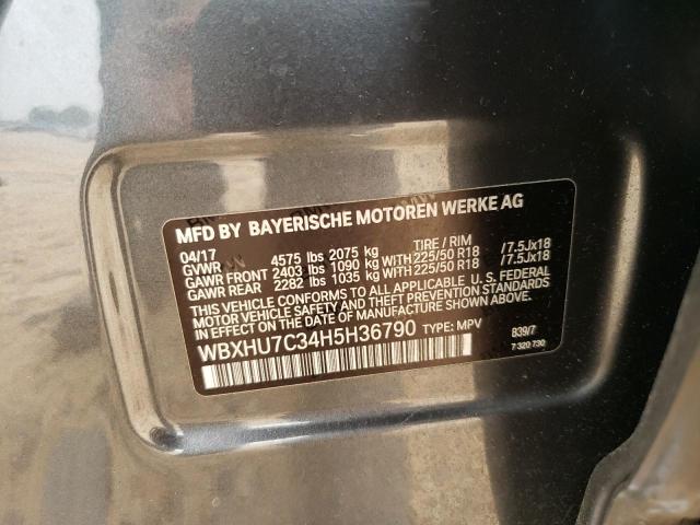 WBXHU7C34H5H36790 BMW X1 Sdrive28i