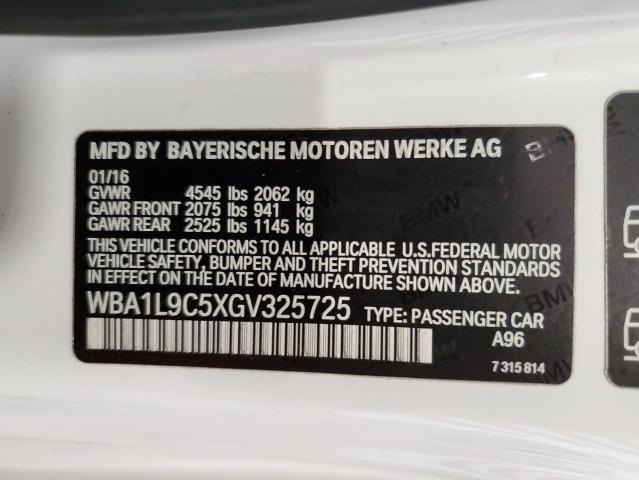 WBA1L9C5XGV325725 BMW 228 Xi Sulev