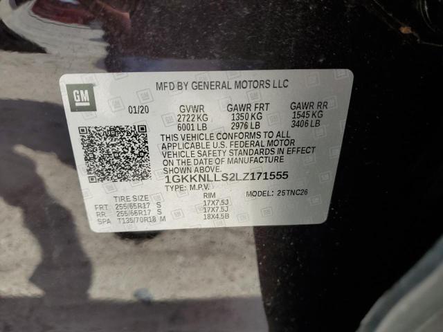 1GKKNLLS2LZ171555 GMC Acadia At4
