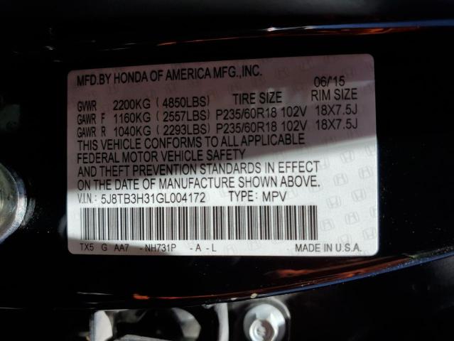 5J8TB3H31GL004172 Acura RDX