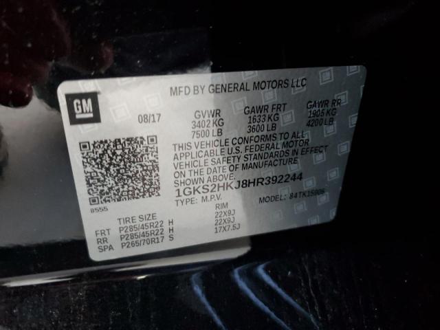 1GKS2HKJ8HR392244 GMC YUKON XL DENALI