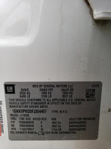 1GKKVPKD3FJ264467 GMC ACADIA SLE