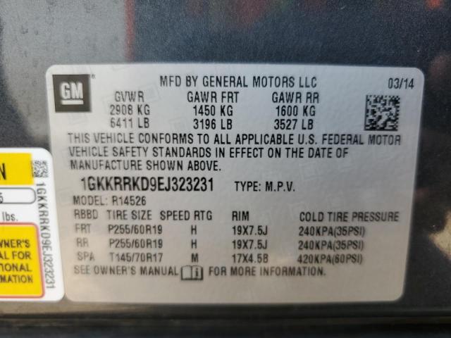1GKKRRKD9EJ323231 GMC Acadia Slt-1