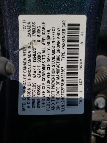 2HGFC2F78JH522567 Honda CIVIC EX