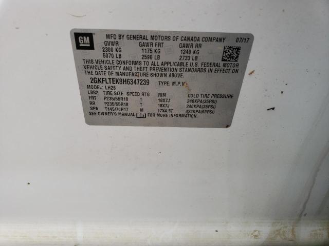 2GKFLTEK8H6347239 GMC Terrain Sle