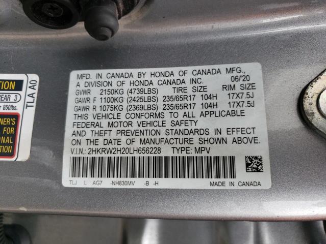 2HKRW2H20LH656228 Honda CR-V LX