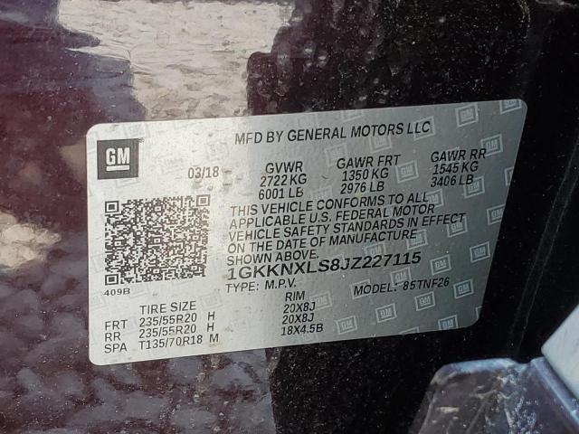1GKKNXLS8JZ227115 GMC Acadia Denali