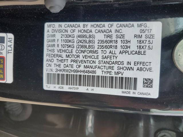 2HKRW2H99HH648486 Honda Cr-v Touring