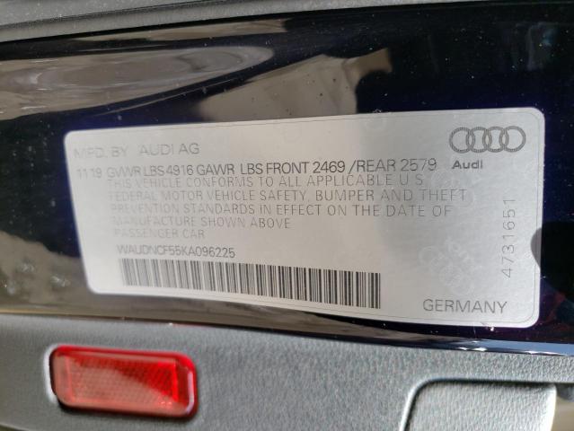 WAUDNCF55KA096225 Audi A5 Premium S Line