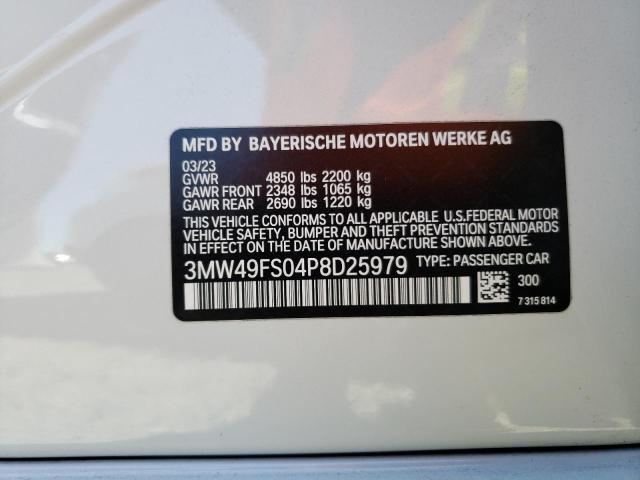 3MW49FS04P8D25979 BMW M340I