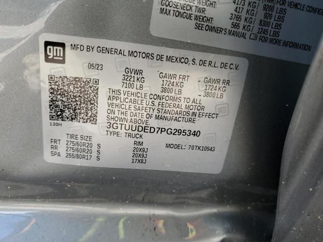 3GTUUDED7PG295340 GMC Sierra K1500 Slt
