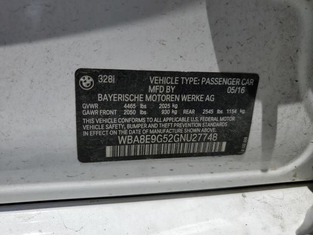 WBA8E9G52GNU27748 BMW 328 I Sulev