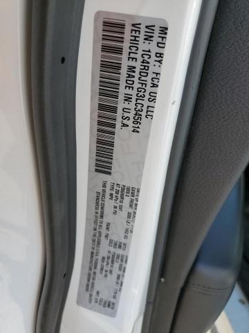 1C4RDJFG3LC345614 Dodge Durango Ssv
