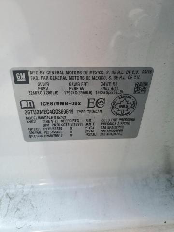 3GTU2MEC4GG369519 GMC Sierra K1500 Sle