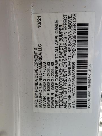 1HGCV2F95MA033805 Honda Accord Touring