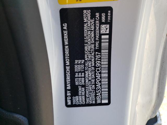 WBA53AP04PCL99767 BMW 430I