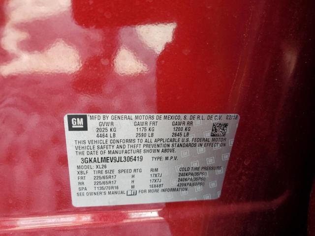 3GKALMEV9JL306419 GMC Terrain Sle