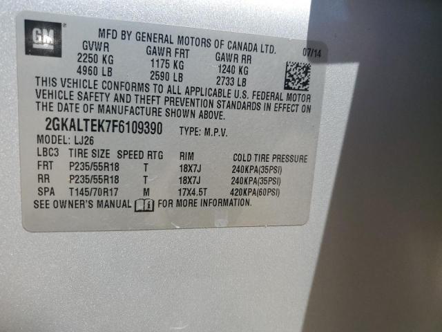 2GKALTEK7F6109390 GMC Terrain Slt