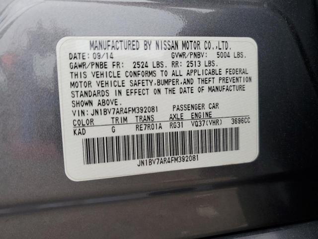 JN1BV7AR4FM392081 Infiniti Q50 BASE