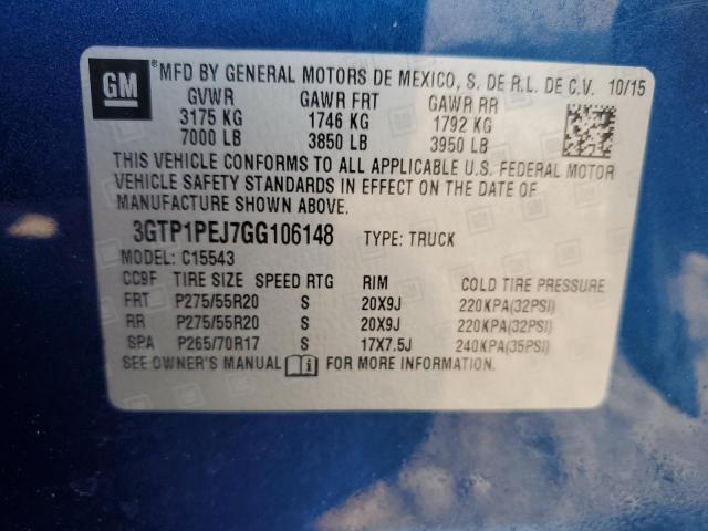 3GTP1PEJ7GG106148 GMC Sierra C1500 Denali