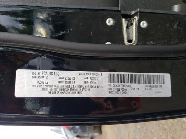 2C3CDXL96KH760635 Dodge Charger Srt Hellcat