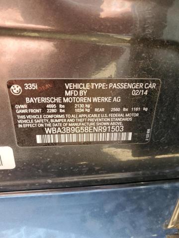 WBA3B9G58ENR91503 BMW 335 XI