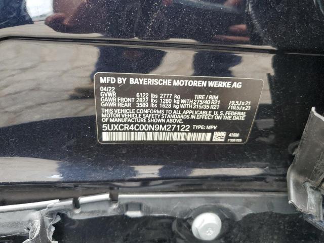 5UXCR4C00N9M27122 BMW X5 Sdrive 40i