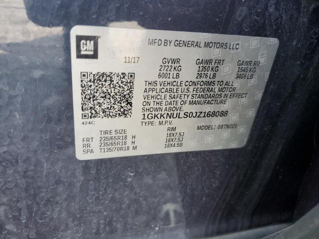 1GKKNULS0JZ168088 GMC Acadia Slt-1