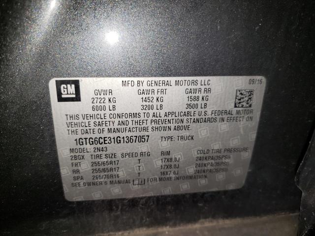 1GTG6CE31G1367057 GMC CANYON SLE
