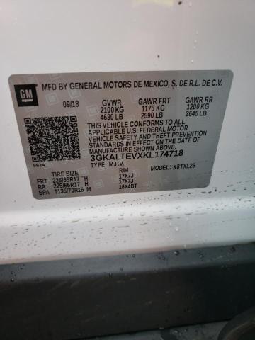 3GKALTEVXKL174718 GMC Terrain Sle