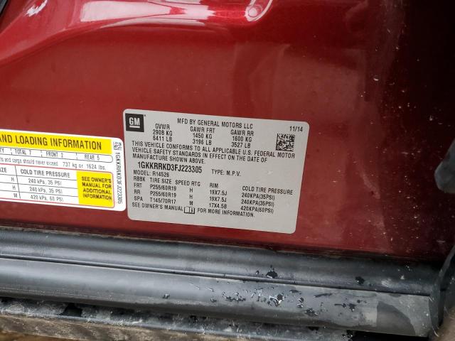 1GKKRRKD3FJ223305 GMC Acadia Slt-1
