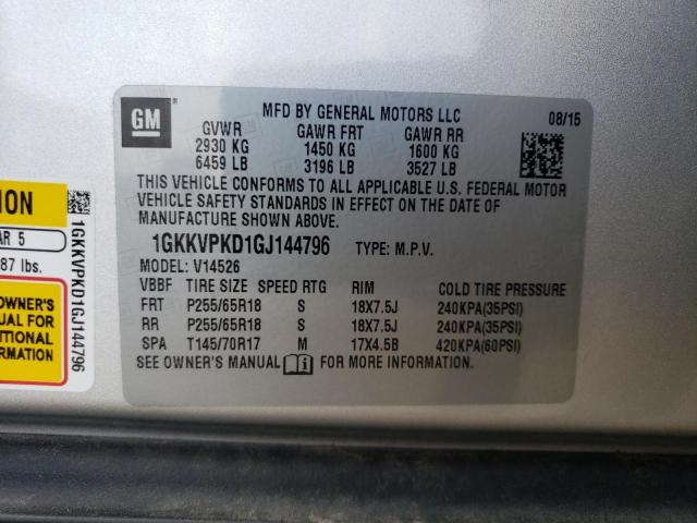 1GKKVPKD1GJ144796 GMC ACADIA SLE