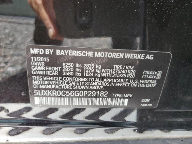 5UXKR0C56G0P29182 BMW X5 Xdrive35i