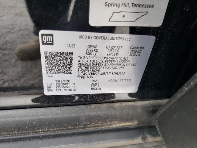 1GKKNKL45PZ105812 GMC ACADIA SLE