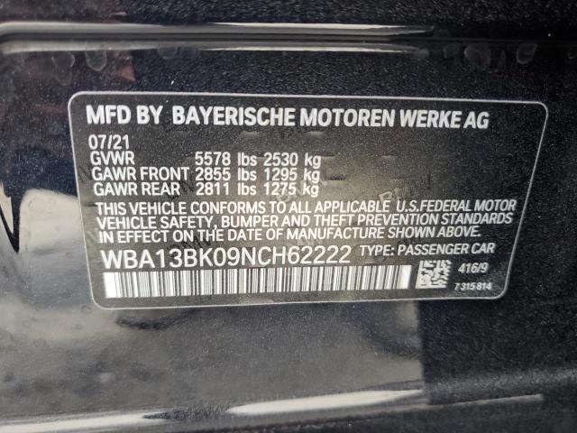 WBA13BK09NCH62222 BMW M550xi
