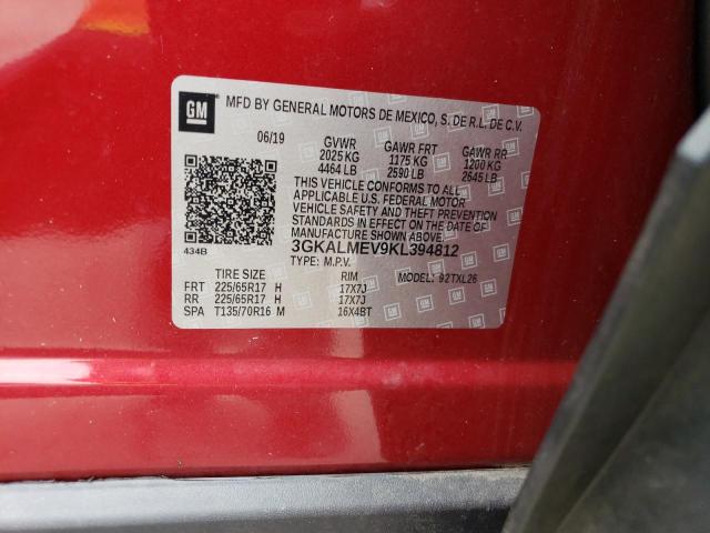3GKALMEV9KL394812 GMC Terrain Sle