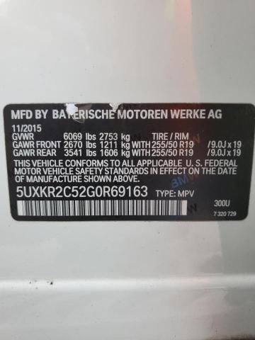 5UXKR2C52G0R69163 BMW X5 Sdrive35i
