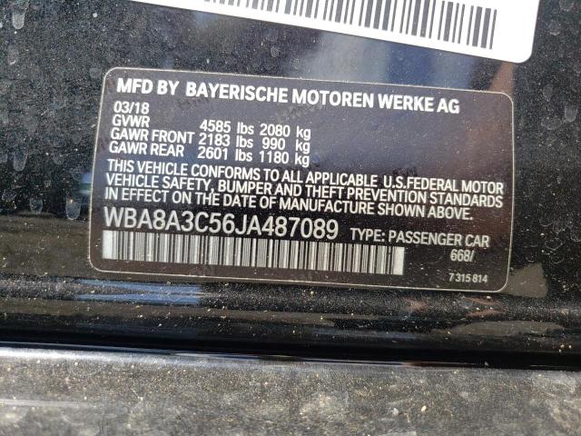 WBA8A3C56JA487089 BMW 320 XI