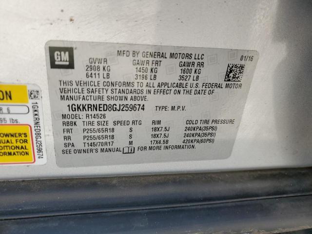 1GKKRNED8GJ259674 GMC ACADIA SLE